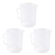 thumbnail image 1 of 3X Taza de Medicion de 250 Ml Vaso Graduado Blanco Claro de Plastica, 1 of 5