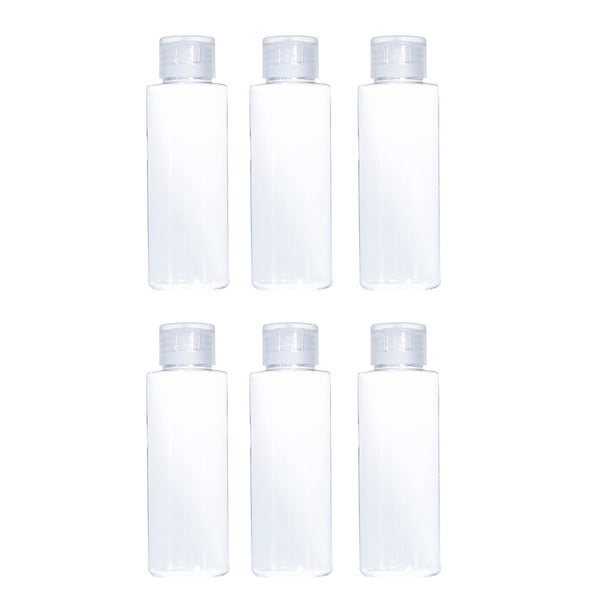 GOOHOCHY 6 botellas de plástico para loción, envases de cosméticos, botellas de viaje (transparentes)