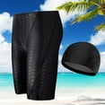 thumbnail image 2 of AURORA TRADE 2 Pcs/Set Swimming Trunks Waterproof Quick Dry Breathable Elastic Plus Size Summer Swimming Set for Swimming Pool, 2 of 8