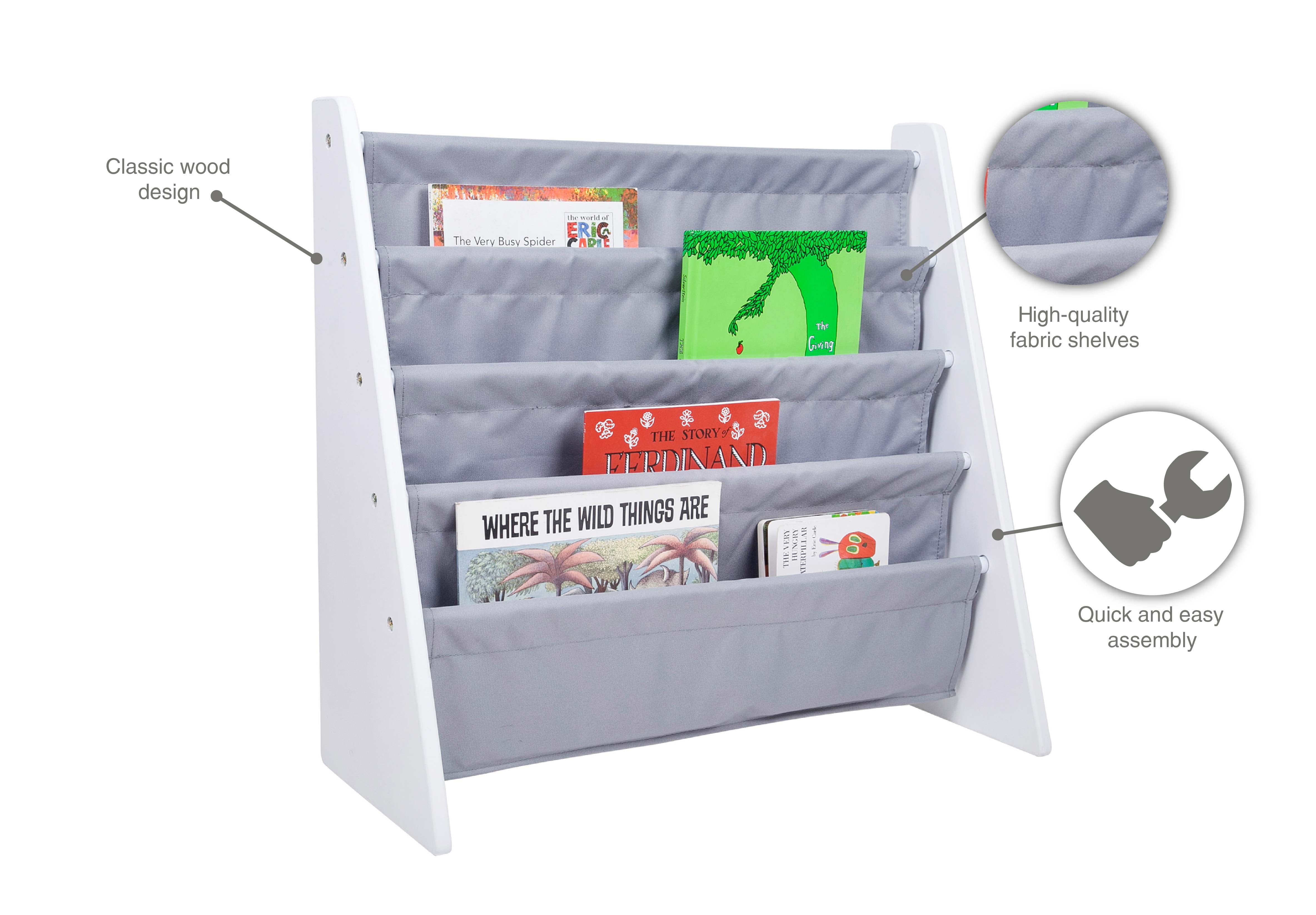 White sling bookshelf Clearance