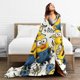 thumbnail image 4 of Manta de microfibra ultrasuave de los Minions con estampado 3D de moda para todas las estaciones, ideal para sofá, cama, regalo de cumpleaños familiar, 152 x 127 cm., 4 of 5