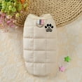 thumbnail image 2 of PEACNNG Dog Vest Jacket with Cute Paw Print - Snap Button Closure  Polyester Filled  Machine Washable  Non-Waterproof  All-Season Pet Outerwear for Small to Medium Breeds - Cozy Warm Fall, 2 of 7