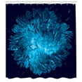 thumbnail image 3 of Ambesonne Flowers Shower Curtain, Luminous Chrysanthemum Art, 69"Wx75"L, Grey Sky Blue, 3 of 3
