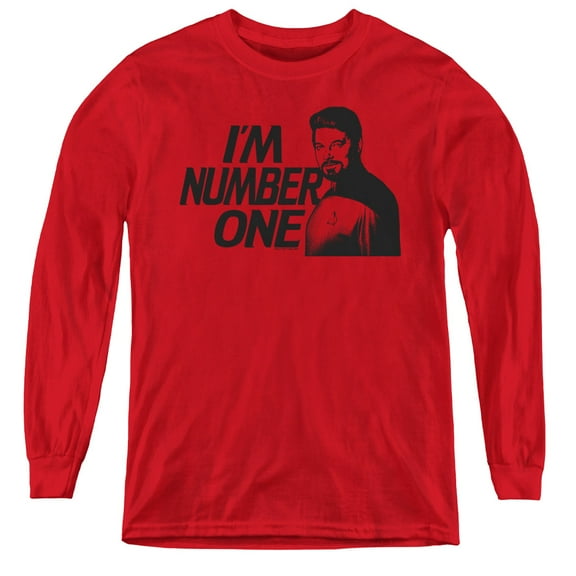 Star Trek - Im Number One - Youth Long Sleeve Shirt - Large
