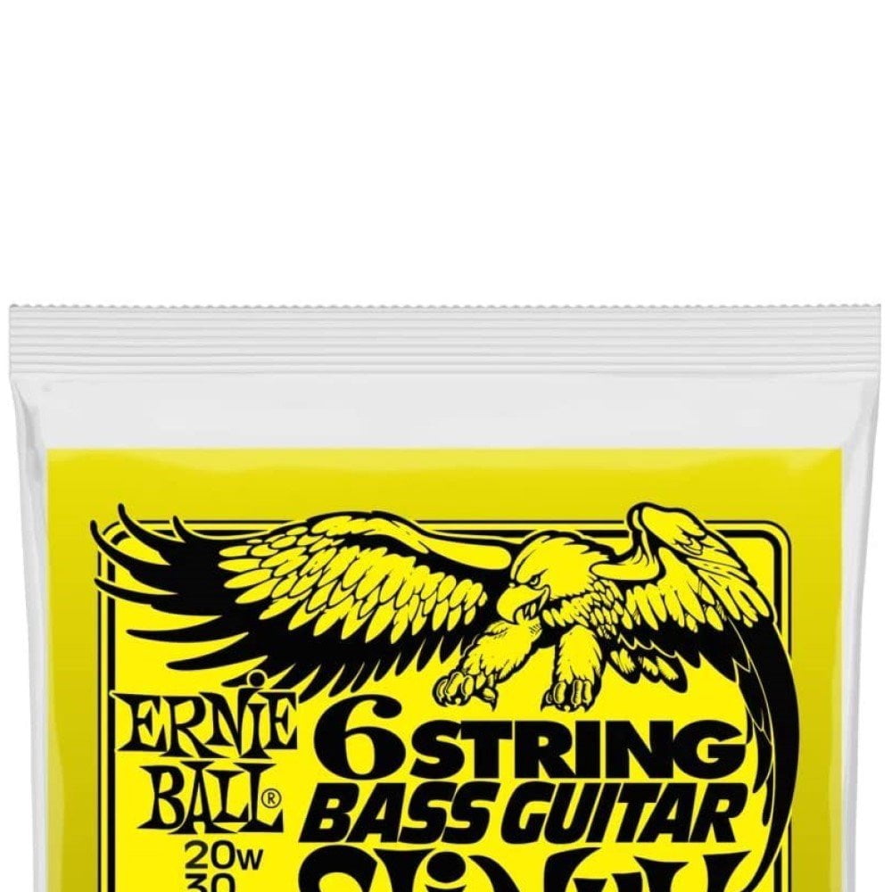 Ernie Ball Bass Guitar 6-String Slinky Nickel Wound Short Scale, .020w - .090