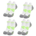 thumbnail image 1 of Calcetín de compresión de tobillo para hombres y mujeres, 4 pares, calcetín de compresión de corte bajo para correr con soporte de tobillo, 1 of 5