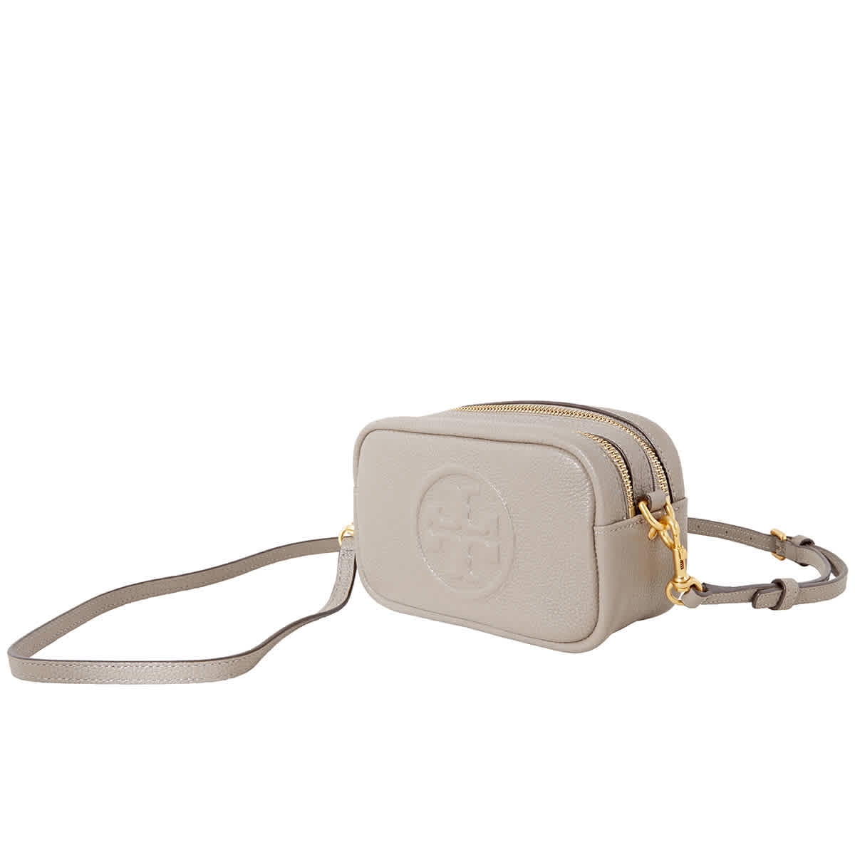 Tory Burch Perry Grey Bombe Camera Bag