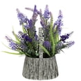 thumbnail image 7 of Northlight Lavender Bouquet in "Flower" Spring Basket with Handle - 12", 7 of 7
