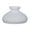 Opal, variant on B&P Lamp® 10" Satin Diamond Quilted Pattern Student Glass Shade with Crimped Top