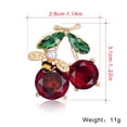 thumbnail image 3 of Jewelry On Clearance Crystal Che-Rry Brooch Generous Versatile Clothing Party Dinner Party Dance Performance Color, 3 of 8