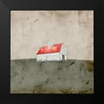 thumbnail image 2 of Mabat, Ynon 20x20 Black Modern Framed Museum Art Print Titled - Red and White Barn, 2 of 5