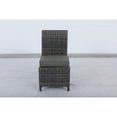 thumbnail image 5 of Bora Bora Two-Tone Wicker Rattan Dining Set in Charcoal Cushion, 5 of 5