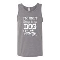 thumbnail image 2 of Wild Bobby I'm Only Talking to My Dog Today Dog Lover Men Graphic Tank Top, Heather Grey, XX-Large, 2 of 5