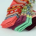 thumbnail image 6 of 5 Pairs Womens Wool Socks Thick Knit Vintage Winter Warm Cozy Crew Socks, 6 of 8