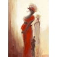 thumbnail image 2 of Parise, Chantal 11x14 White Modern Wood Framed Museum Art Print Titled - Silhouettes Africaines III, 2 of 4