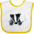 thumbnail image 3 of Inktastic Pocket Badger Boys or Girls Baby Bib, 3 of 4