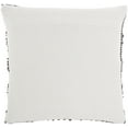 thumbnail image 2 of Nourison Woven Raised Striped Black 18" x 18" Indoor/Outdoor Throw Pillow, 2 of 6