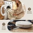 thumbnail image 5 of ODIKA Throw Arcade Tan Symmetrical Decorative Covering Grey Beige Bathroom Foldable Easy Care for Queen Size Bedroom, Under Bed, Master Suite, 5 of 7