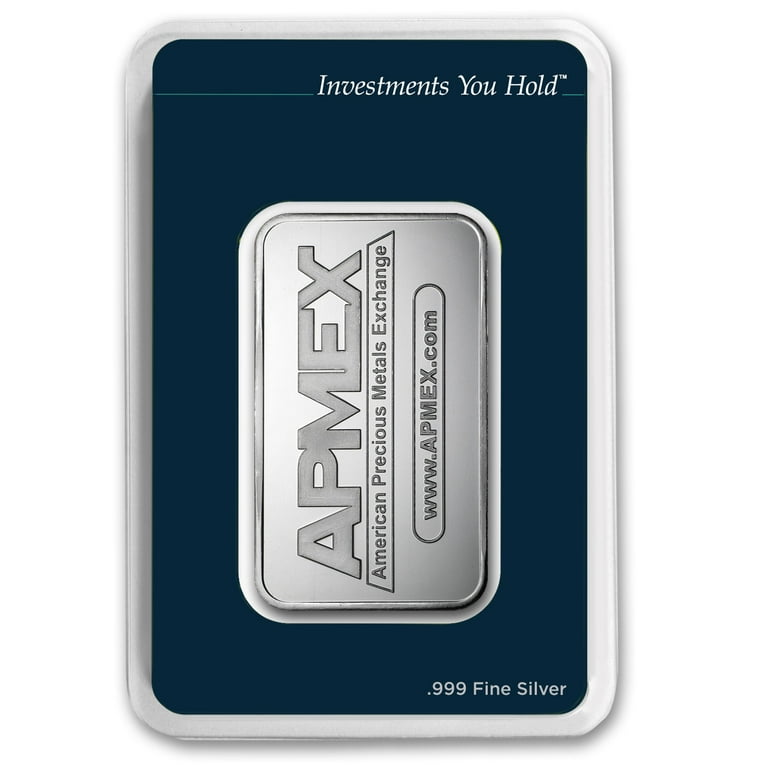 APMEX 5 oz Silver Bullion Bar - .999 Fine Silver in TEP Packaging