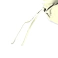 thumbnail image 6 of Jordan Manufacturing 45" x 22" Ivory Solid Rectangular Outdoor Chair Cushion with Ties and Hanger Loop, 6 of 11