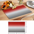 thumbnail image 6 of Red Grey Ombre Placemats Set of 6 Gradient Gradual Color Place Mats Table Mats Kitchen Dining Home Outdoor Party Table Decoration, 6 of 9