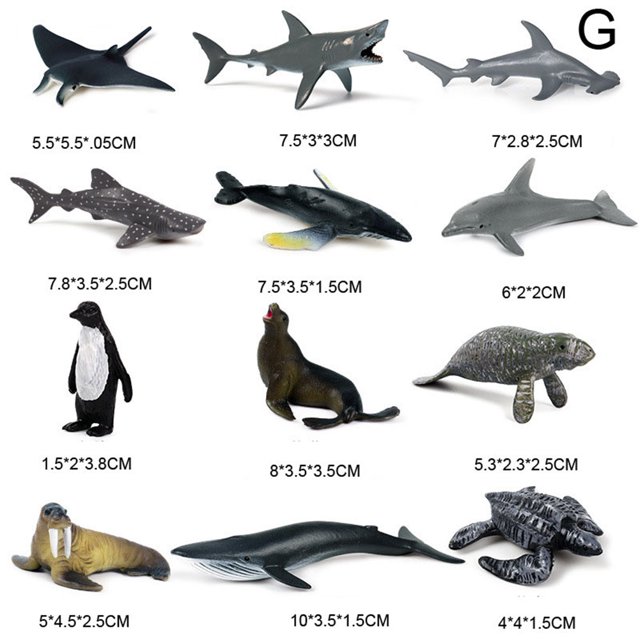 CAROOTU Jouet en Forme de Requin Réaliste Modèle Animal Simulation de Mouvement Réaliste Ou Jouet Baleine Ou Jouet en Forme de Requin