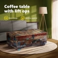 thumbnail image 3 of vidaXL Coffee Table with Lift Tops, Handmade, 31.5''x15.7''x13.8'', Solid Reclaimed Wood, Multicolor, 3 of 10