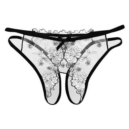 Crotchless Panty for Women White Cute Underwear Women s Sexy Lingerie & Underwear Open Crotch Panties for Woman Ladies Underwear One Size
