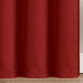 thumbnail image 5 of VCNY Home Neil Red Solid Grommet Blackout Curtain Panel, 52" x 84", 5 of 5
