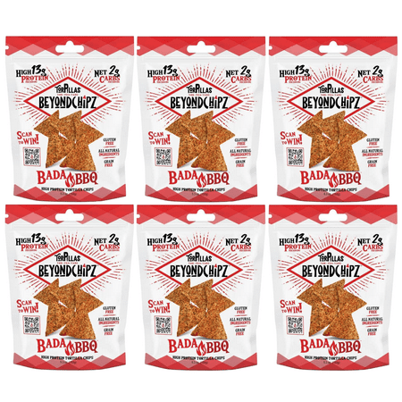 BeyondChipz High Protein Torpillas - Bada BBQ Size: 6 Bags