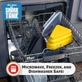thumbnail image 7 of Pizza Pack® Reusable BPA-Free Silicone Storage Container with 5 Microwavable Trays, Yellow, 7 of 7