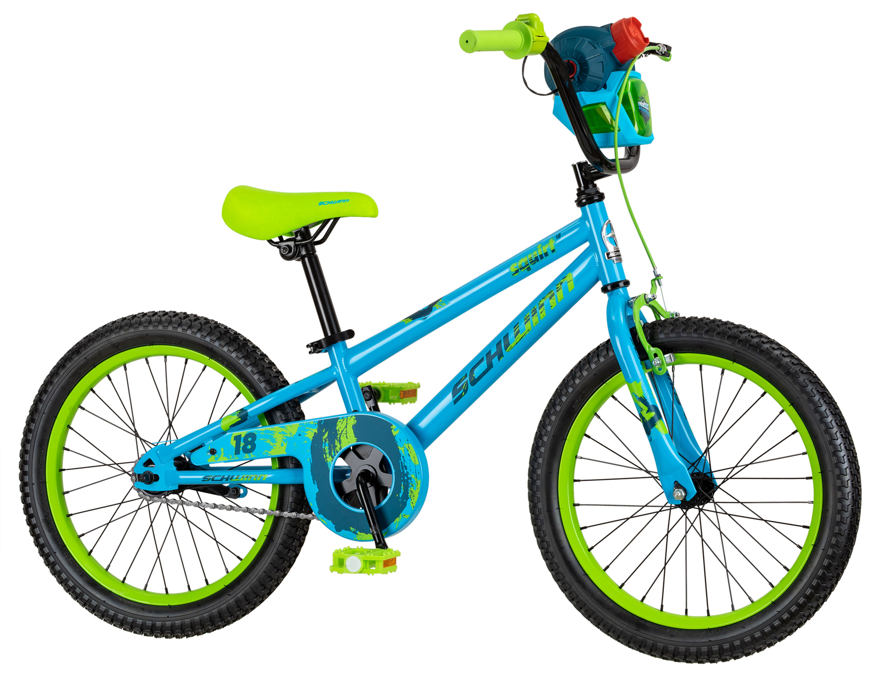 Schwinn Squirt Sidewalk Bike for Kids, 18-inch Wheels, Blue and Green - image 3 of 8