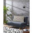 thumbnail image 3 of Wave Point Black Pillow Covers King Size, Modern Minimalist Geometric on Linen Soft Bed Throw Pillowcases Breathable Cooling Long Lumbar Body Pillow Sham Cover for Bed Sofa 20''x40'', 3 of 7