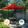 thumbnail image 6 of Yescom 10x10Ft Gazebo Top Replacement for beach cabanas for 1 Tier Outdoor Canopy Cover Patio Garden Yard Party Red, 6 of 11