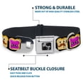 thumbnail image 4 of Buckle-Down Pet Collar, Dog Collar Metal Seatbelt Buckle, Peanut Butter Mustache Jelly, 15 to 24 Inches 1.0 Inch Wide, 4 of 8