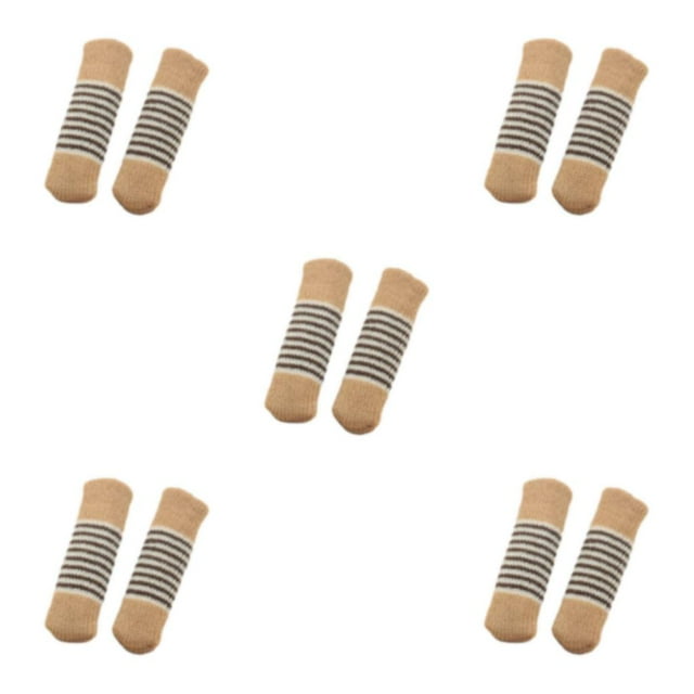 kurtrusly 24pieces Non-slip Furniture Foot Covers Premium For Protection Fit Most Legs Shapes Polyester Easy style 10 5Set