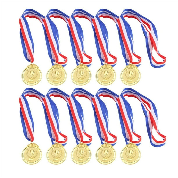 Medallas de Premio de Metal con Cinta para el Cuello Estilo Plata Bronce para AcadéMicos Deportivos o Cualquier CompeticióN