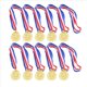 thumbnail image 1 of Medallas de Premio de Metal con Cinta para el Cuello Estilo Plata Bronce para AcadéMicos Deportivos o Cualquier CompeticióN, 1 of 5