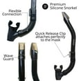 thumbnail image 4 of EVO Hi Definition Mask and Snorkel Combo - Single Lens - Snorkel Mask Adult - Scuba Mask and Snorkel Set Adult - Scuba Diving Mask with Valve - Dive Mask - Scuba Diving Accessories - Scuba Gear, 4 of 5