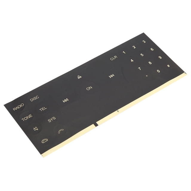 Etiqueta engomada del botón de la radio del coche, kit de pegatinas de reparación del botón interno del coche Calcomanías adhesivas del botón del CD de la radio para la radio del coche CD 2008 (2014)