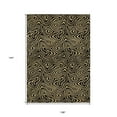 thumbnail image 3 of HomeRoots 599788 9 x 12 ft. Black & Beige Abstract Washable Indoor & Outdoor Rectangle Area Rug, 3 of 5
