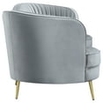 thumbnail image 6 of Sophia 2-piece Upholstered Channel Tufted Sofa Set Grey, 6 of 13
