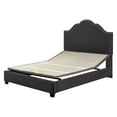 thumbnail image 5 of Preston Camelback Upholstered King Bedset In Crème Linen, 5 of 10