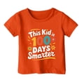 thumbnail image 4 of WMQPNNS 100 Days of School Shirt for Boys Girls Tops for Girls 10-12 Casual Short Sleeve Crewneck Tops Graphic Tees Spring Summer Outfits(Size 2-3 Years,Orange), 4 of 4