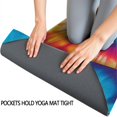 thumbnail image 3 of Colorful Rainbow Tie Dye Spiral Pattern Hot Yoga Mat Towel Non Slip for Hot Yoga - Quick-Drying Yoga Mat Cover with 4 Corner Pockets with Travel Bag - Hot Yoga Towel Non Slip 74"x26", 3 of 6