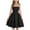 Black, variant on FAIWAD Dresses for Girls Ruched Layered Adjustment Strap Flowy Cami Dress Kids Girls Party A-line Formal Dresses