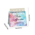 thumbnail image 3 of Qiweii 365 Days Empowering Positive Affirmations Desk Calendar Bound Design With Inspirational Quotes For Motivation Home Office Use Festive Gift, 3 of 6
