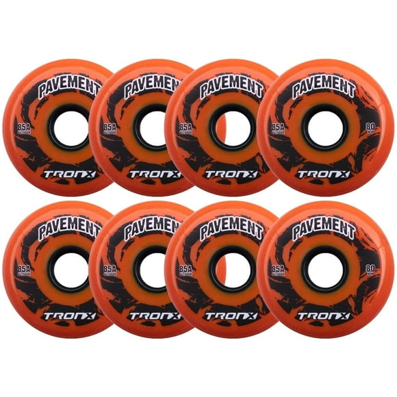 TronX Asphalte de Trottoir Extérieur Hilo 4-72MM/4-80MM 85A Roues de Hockey en Ligne Lot de 8