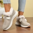 thumbnail image 2 of Orthopedic Snow Boots for Women with Arch Support Fleece Lined Winter Warm Comfortable Suede Platform Walking Shoes Buckle Slip on Work Ankle Booties, 2 of 8
