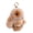 Khaki, variant on Soft Cute Bunny Keychain Artificial Rabbit Fur Plush Fluffy Pom pom Key Ring for Women